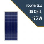 175W Polikristal Güneş Paneli