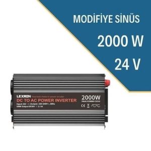 2000W/24V Modifiye Sinüs İnverter