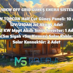6.10KW OFF GRİD GÜNEŞ ENERJİ SİSTEMİ