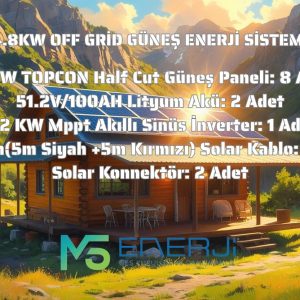 4.8KW OFF GRİD GÜNEŞ ENERJİ SİSTEMİ