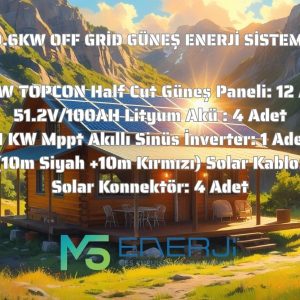 9.6KW OFF GRİD GÜNEŞ ENERJİ SİSTEMİ
