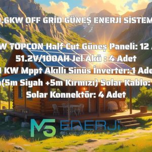 9.6KW OFF GRİD GÜNEŞ ENERJİ SİSTEMİ