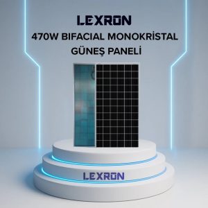 470W Bifacial Monokristal Güneş Paneli
