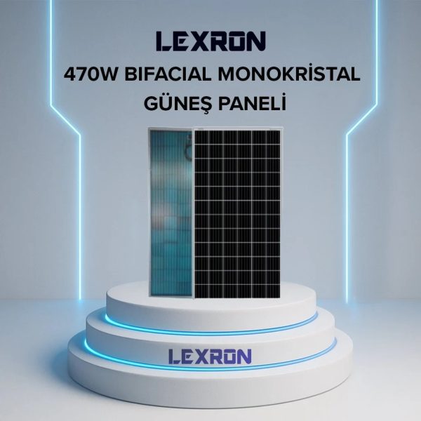 470W Bifacial Monokristal Güneş Paneli