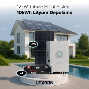 12KW Trifaze Hibrit Sistem