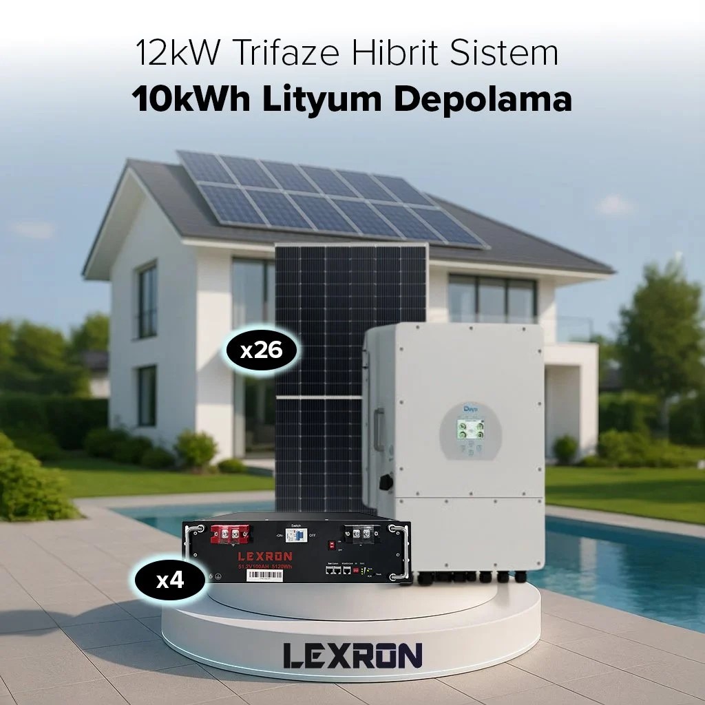 12KW Trifaze Hibrit Sistem