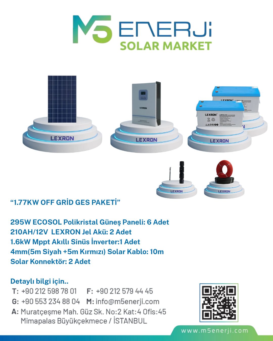 1.77KW OFF GİRD GES PAKETİ