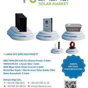1.14KW OFF GRİD GES PAKETİ