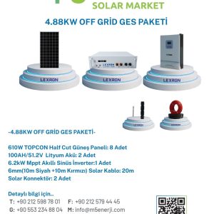 4.88KW OFF GRİD GES PAKETİ